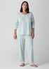 Organic Cotton Interlock Henley Sleep Top