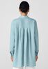 Organic Handkerchief Linen Classic Collar Long Shirt