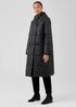 Eggshell Recycled Nylon Reversible Coat