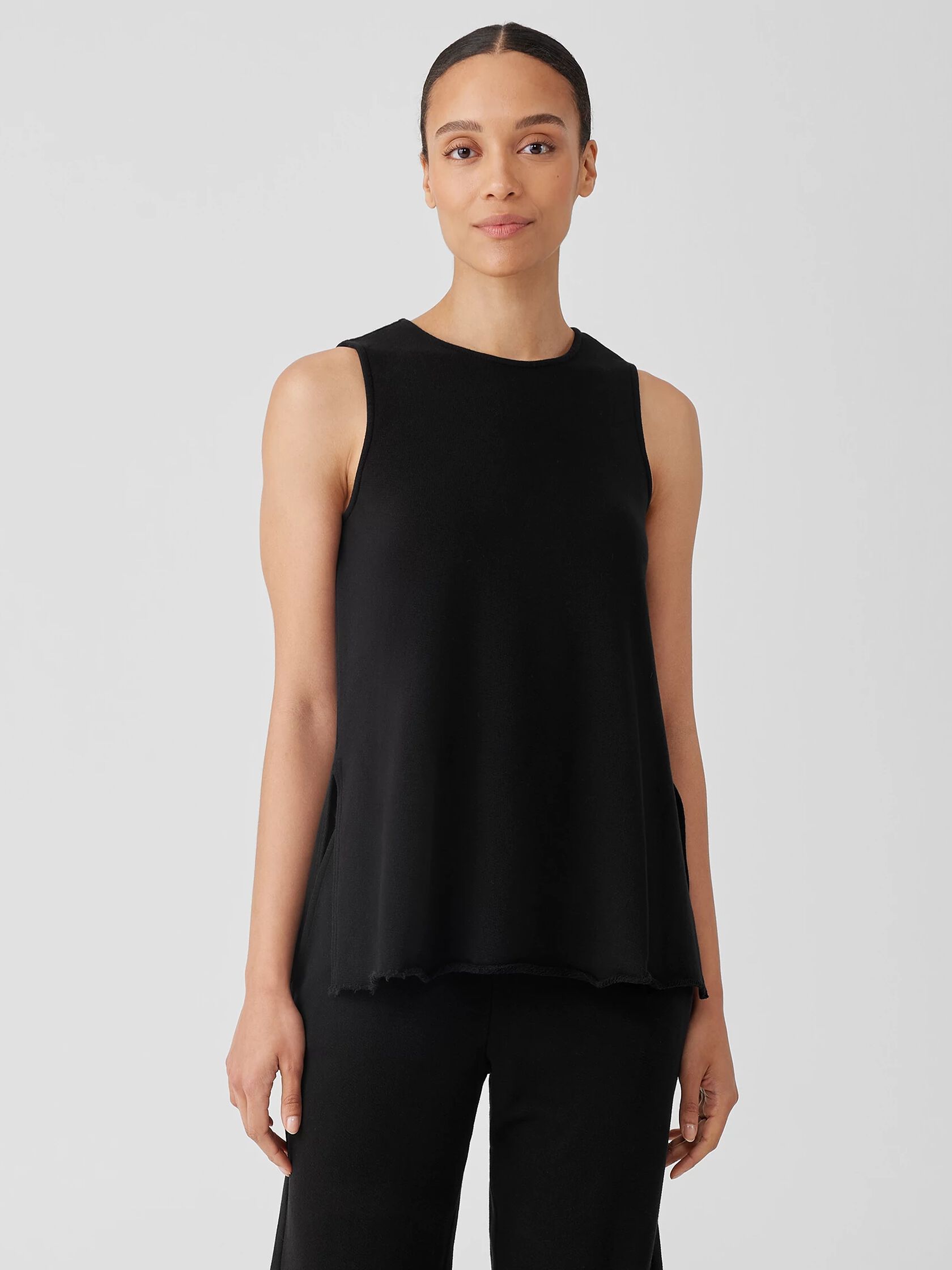 Lightweight Organic Cotton Terry Long Tank