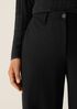 Felted Wool Jersey Wide-Leg Trouser