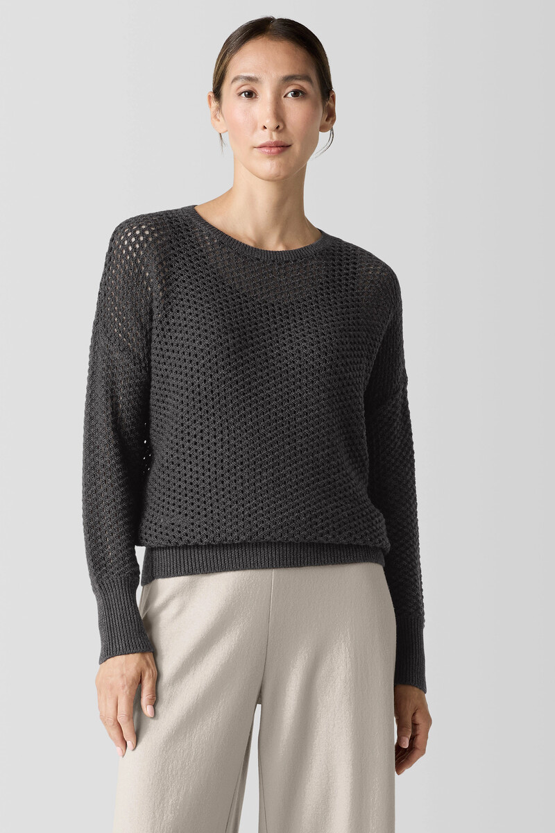 Merino Crew Neck Top in Regenerative Wool Merino Crew Neck Top in Regenerative Wool