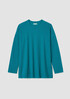 Organic Cotton Slubby Rib Knit Crew Neck Top