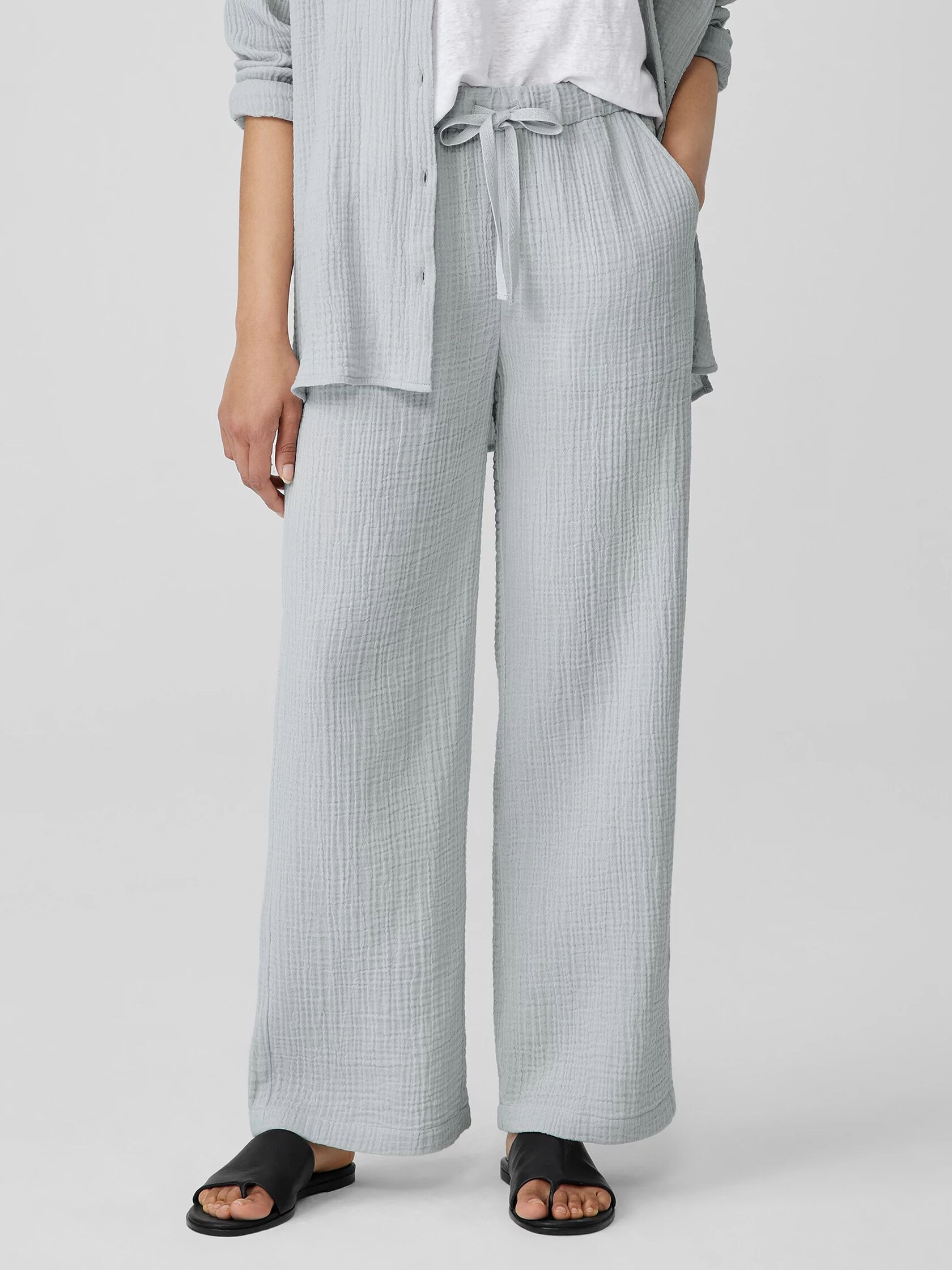 Organic Cotton Lofty Gauze Straight Pant