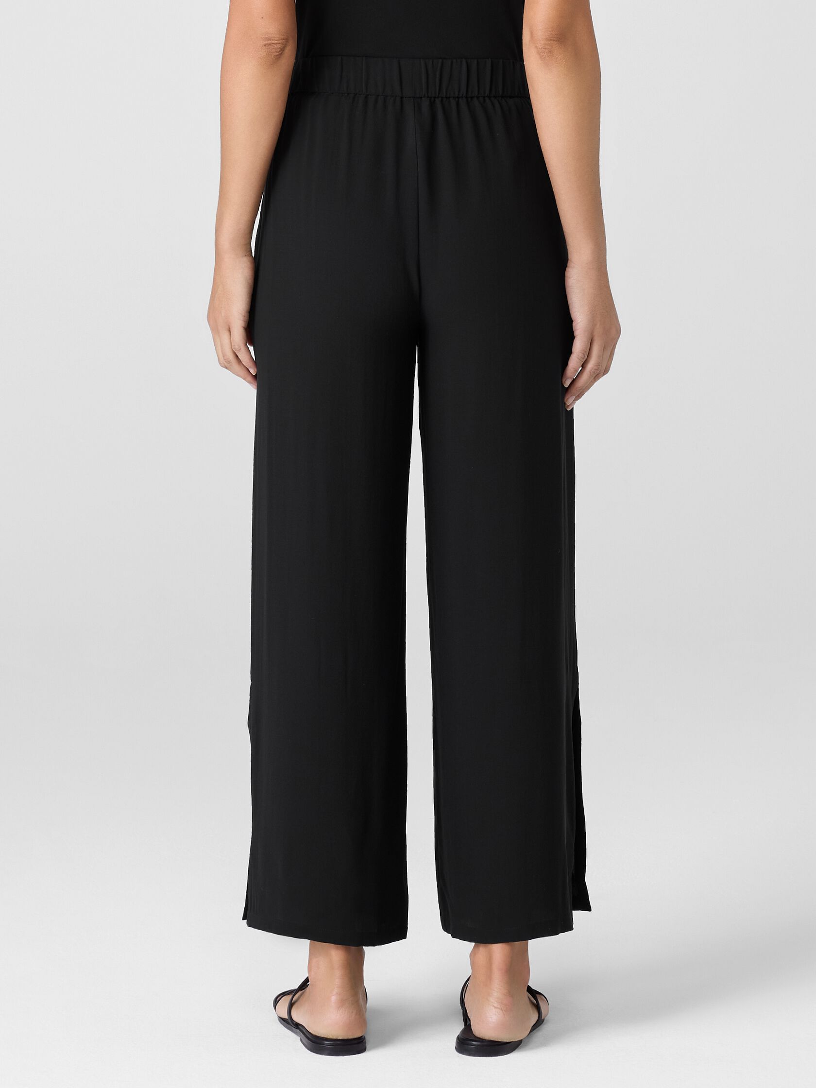 Silk Georgette Crepe Pant with Slits