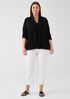 Organic Cotton Slubby Rib Knit Stand Collar Jacket