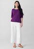 Peruvian Cotton Blend Bateau Neck Top