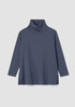 Cozy Brushed Terry Hug Funnel Neck Long Top