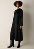 Heavyweight Silk Charmeuse Round Neck Dress