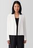 Silk Georgette Crepe Cropped Blazer