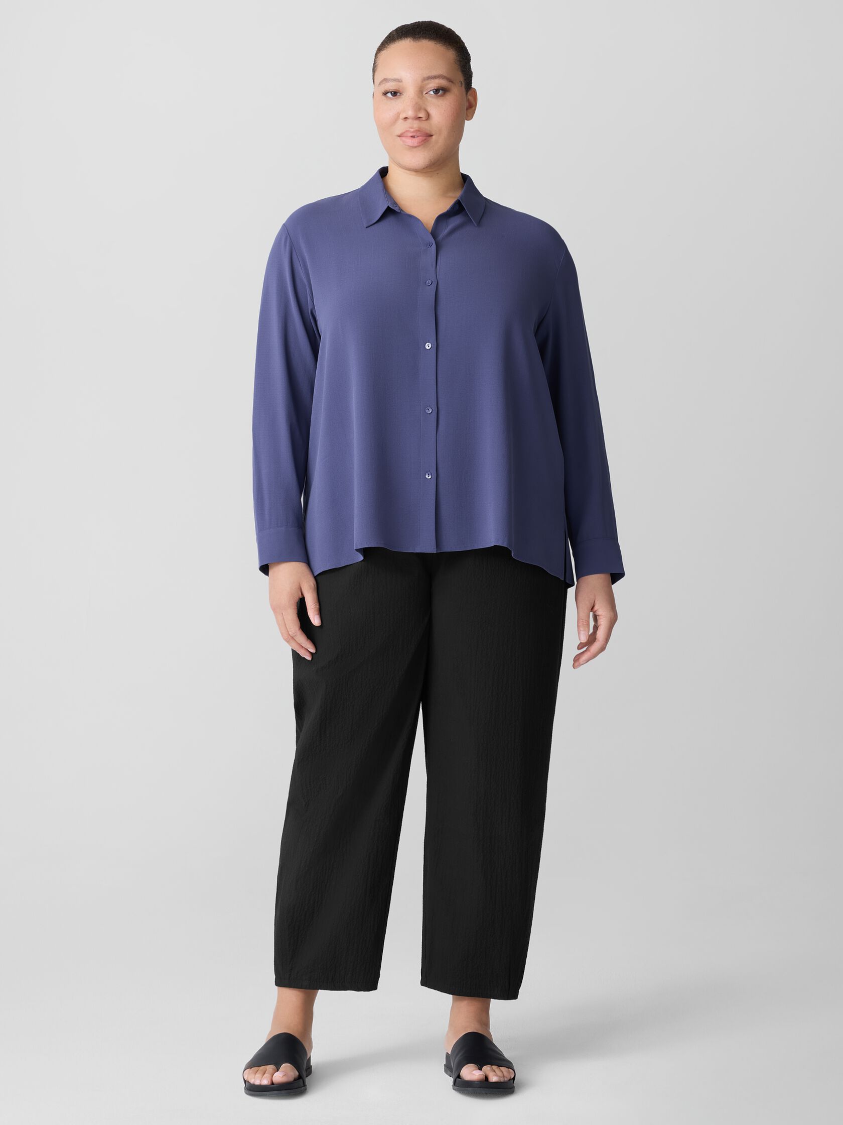 Organic Cotton Pucker Lantern Pant