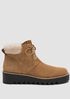 Kenille Sport Suede Wedge Bootie