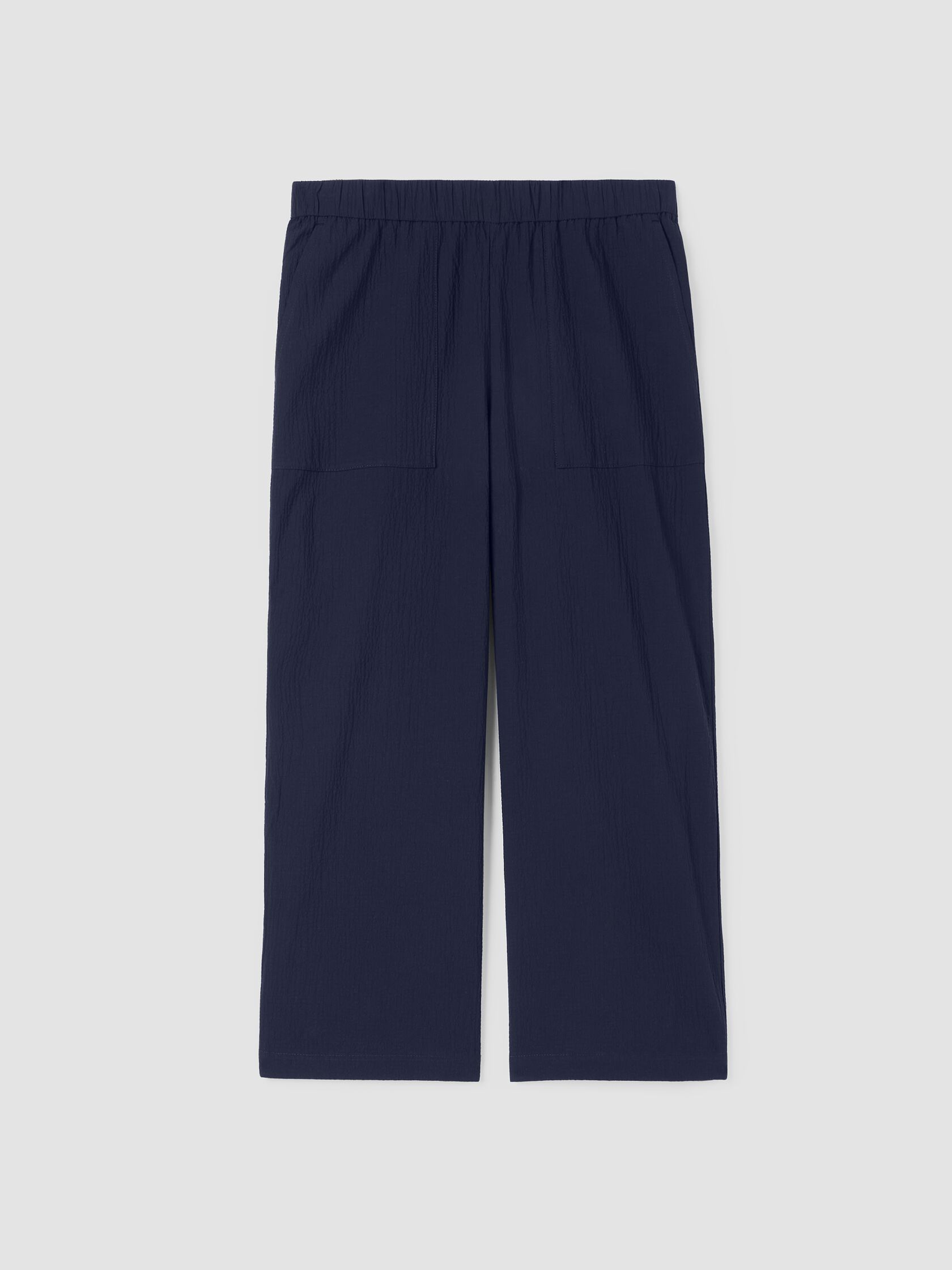 Organic Cotton Pucker Straight Pant