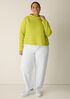 Garment-Dyed Organic Cotton Terry Funnel Neck Top