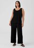 Stretch Silk Jersey Scoop Neck Tank