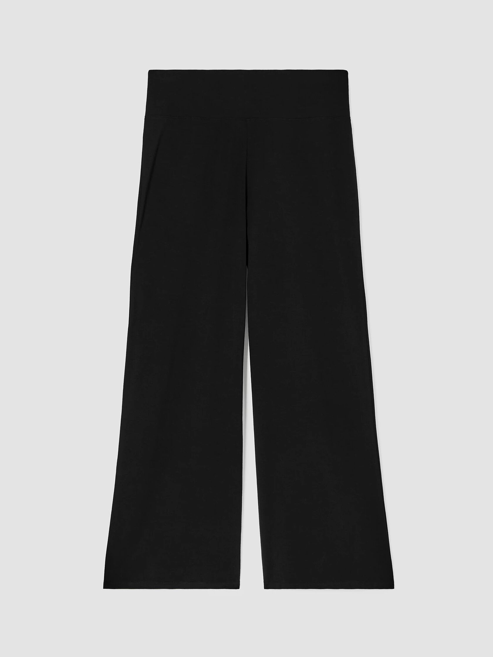 Stretch Jersey Knit Wide-Leg Pant