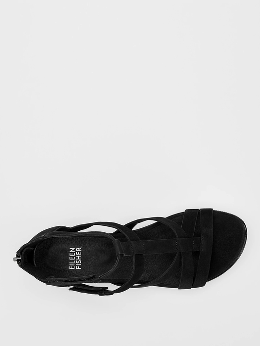 Sola Tumbled Nubuck Leather Sneaker Sandal