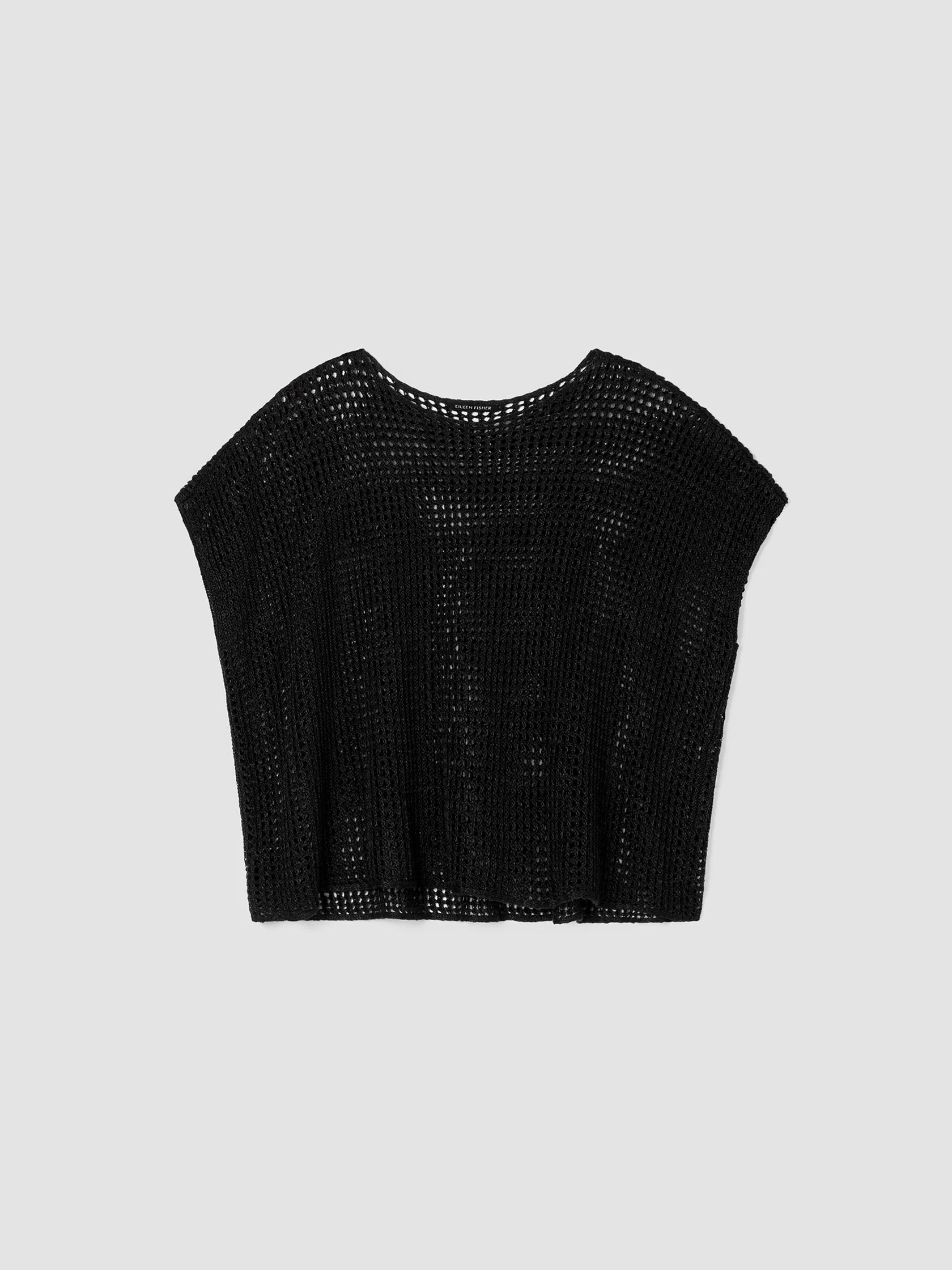 Organic Linen Délavé Bateau Neck Top