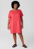 Garment-Dyed Organic Linen Ballet Neck Dress