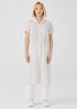 Puckered Organic Linen Shirtdress