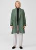 Lightweight Boiled Wool Coat in Responsible Wool