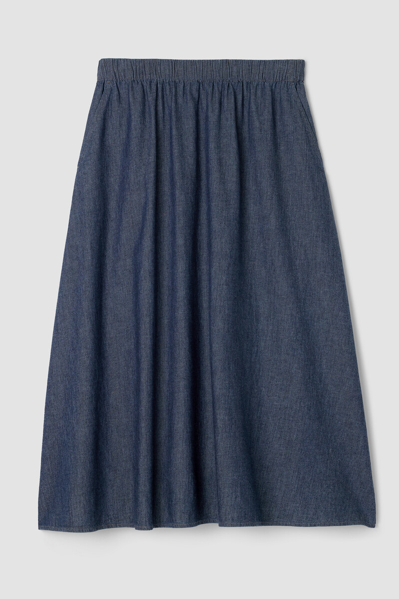 Airy Organic Cotton Twill Pocket Skirt Airy Organic Cotton Twill Pocket Skirt