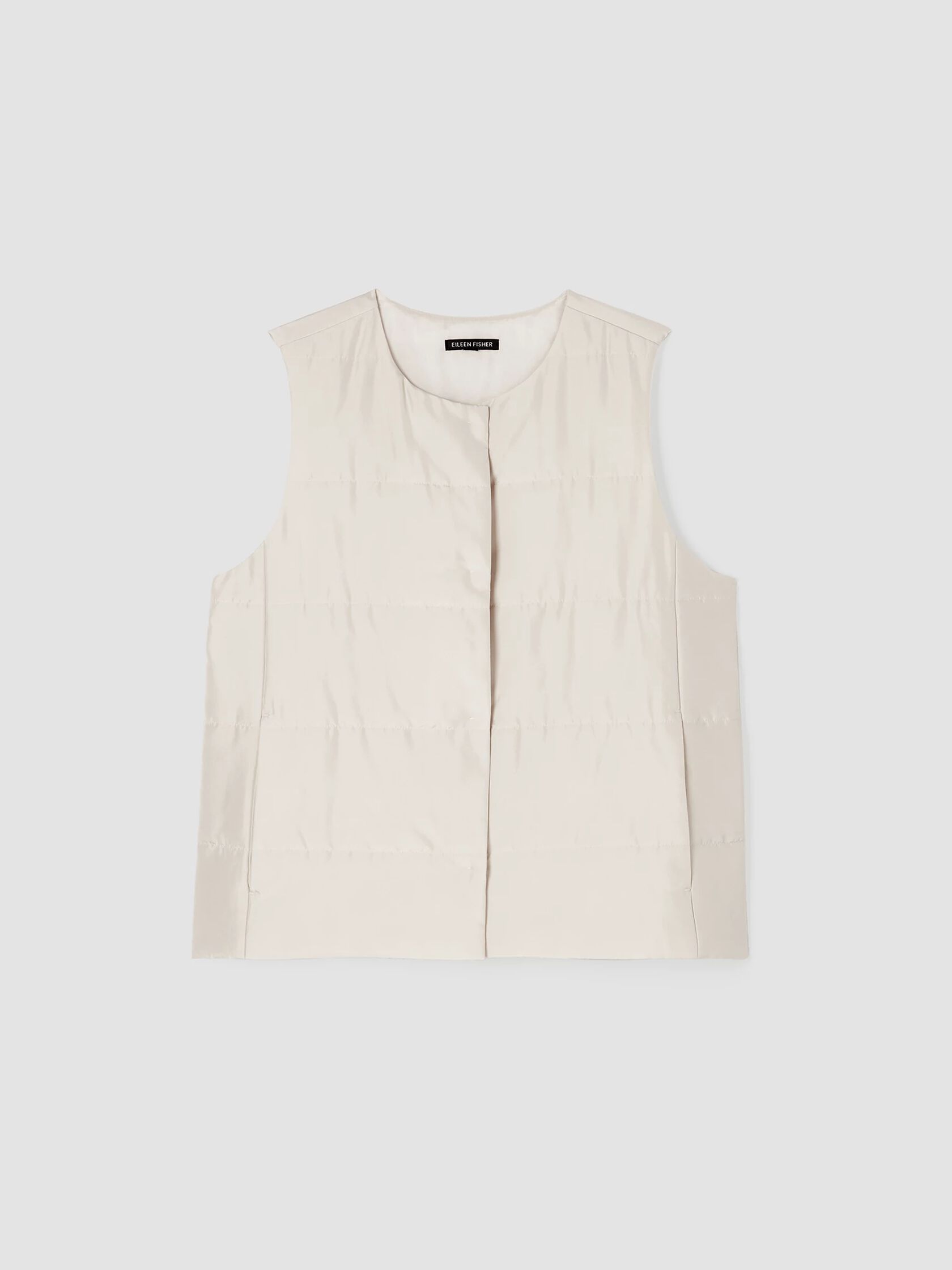 Smooth Silk Round Neck Vest