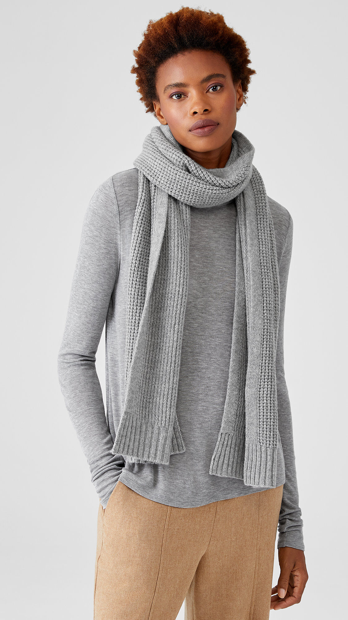 Lofty Recycled Cashmere Scarf EILEEN FISHER