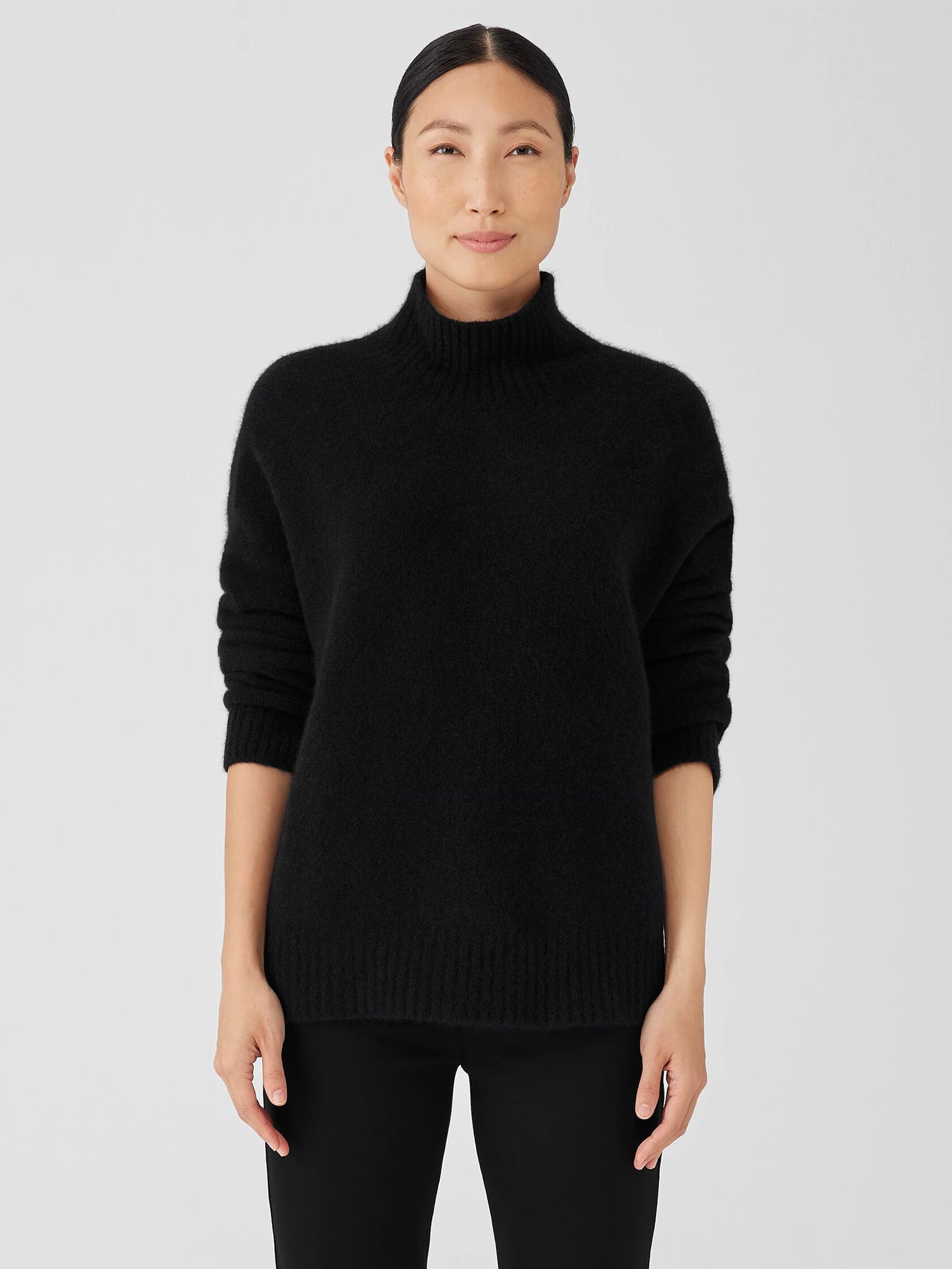 Cashmere Silk Bliss Turtleneck Box-Top