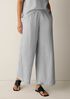 Striped Organic Cotton Gauze Wide-Leg Pant