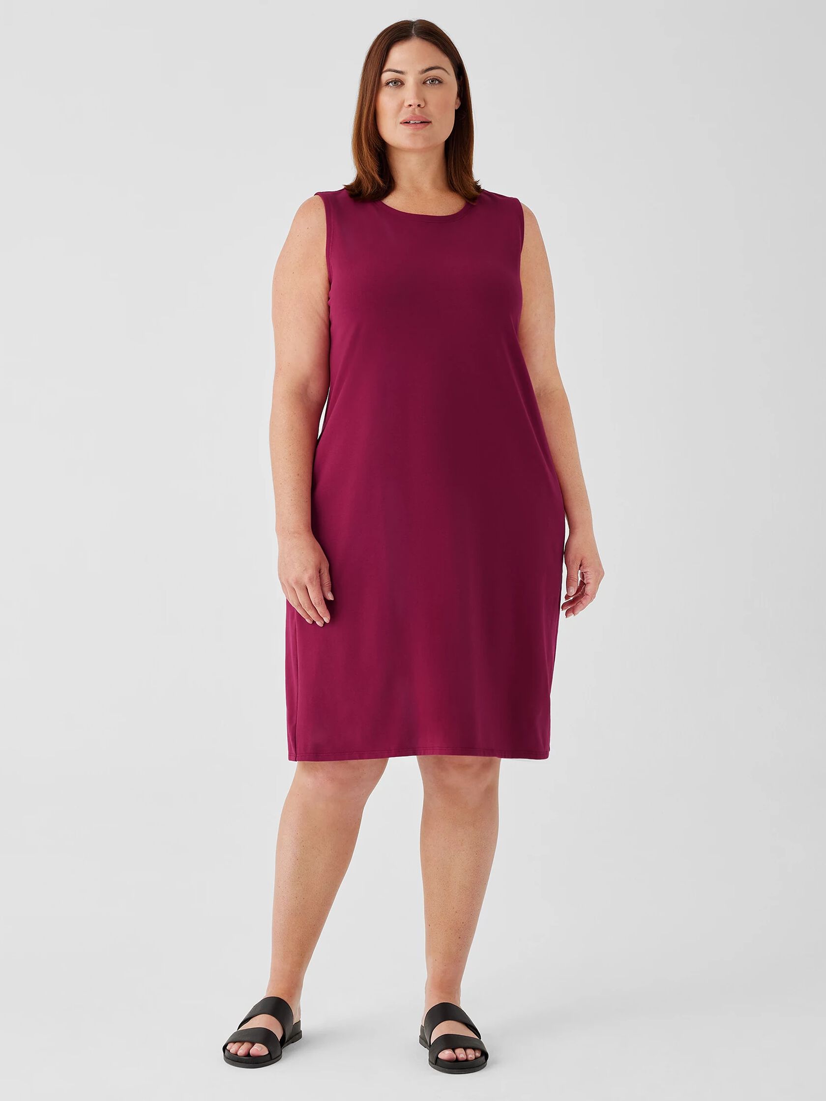 Pima Cotton Stretch Jersey Tank Dress