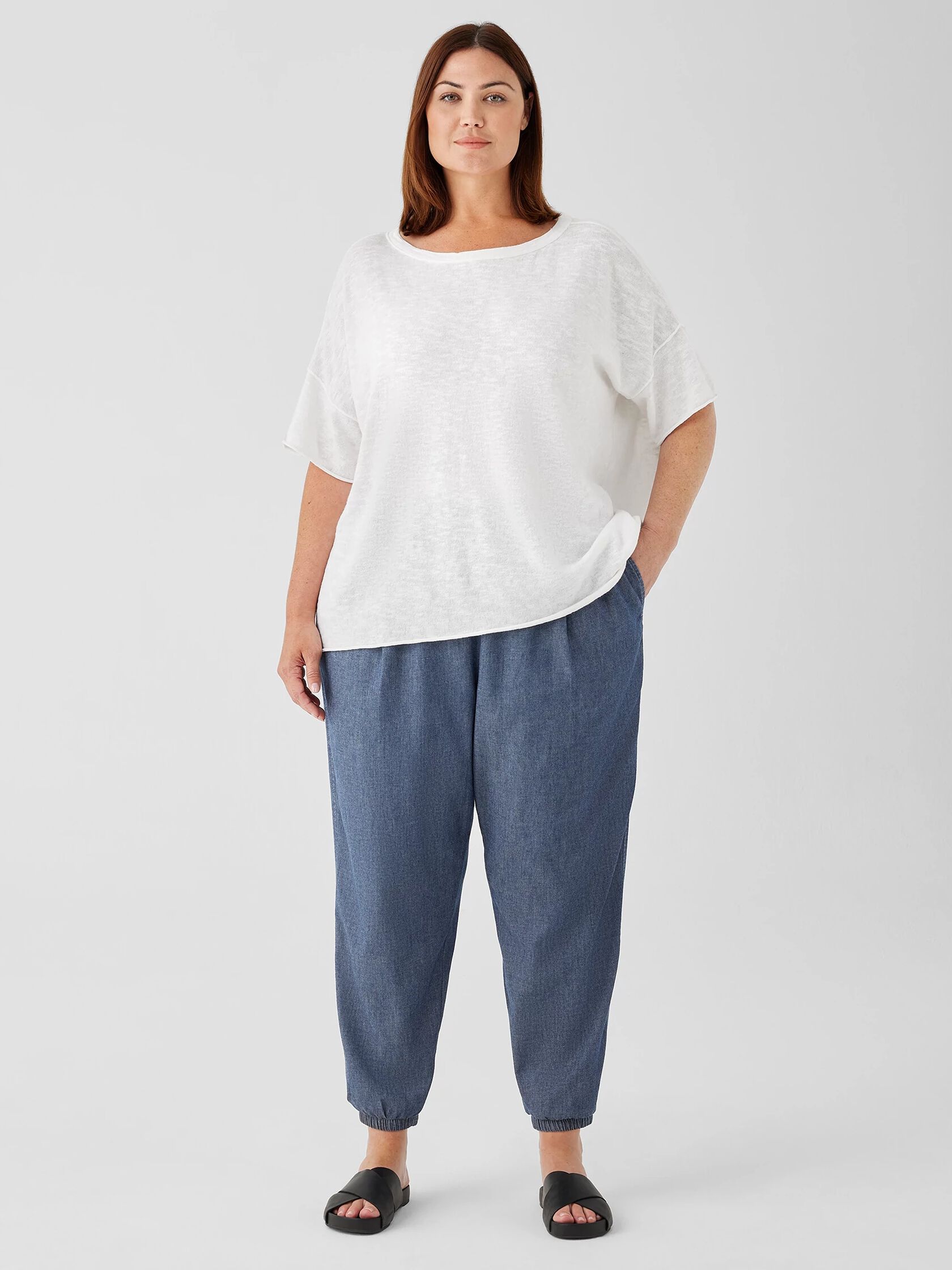 Airy Organic Cotton Twill Jogger Pant