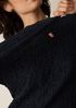 Bubble Jacquard Round Neck Top
