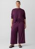 Lightweight Organic Cotton Terry Wide-Leg Pant