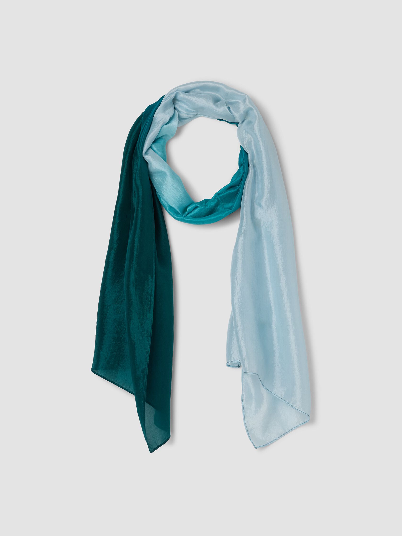 Hand-Dyed Organic Silk Scarf