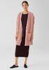 Mohair Plush Melange V-Neck Cardigan