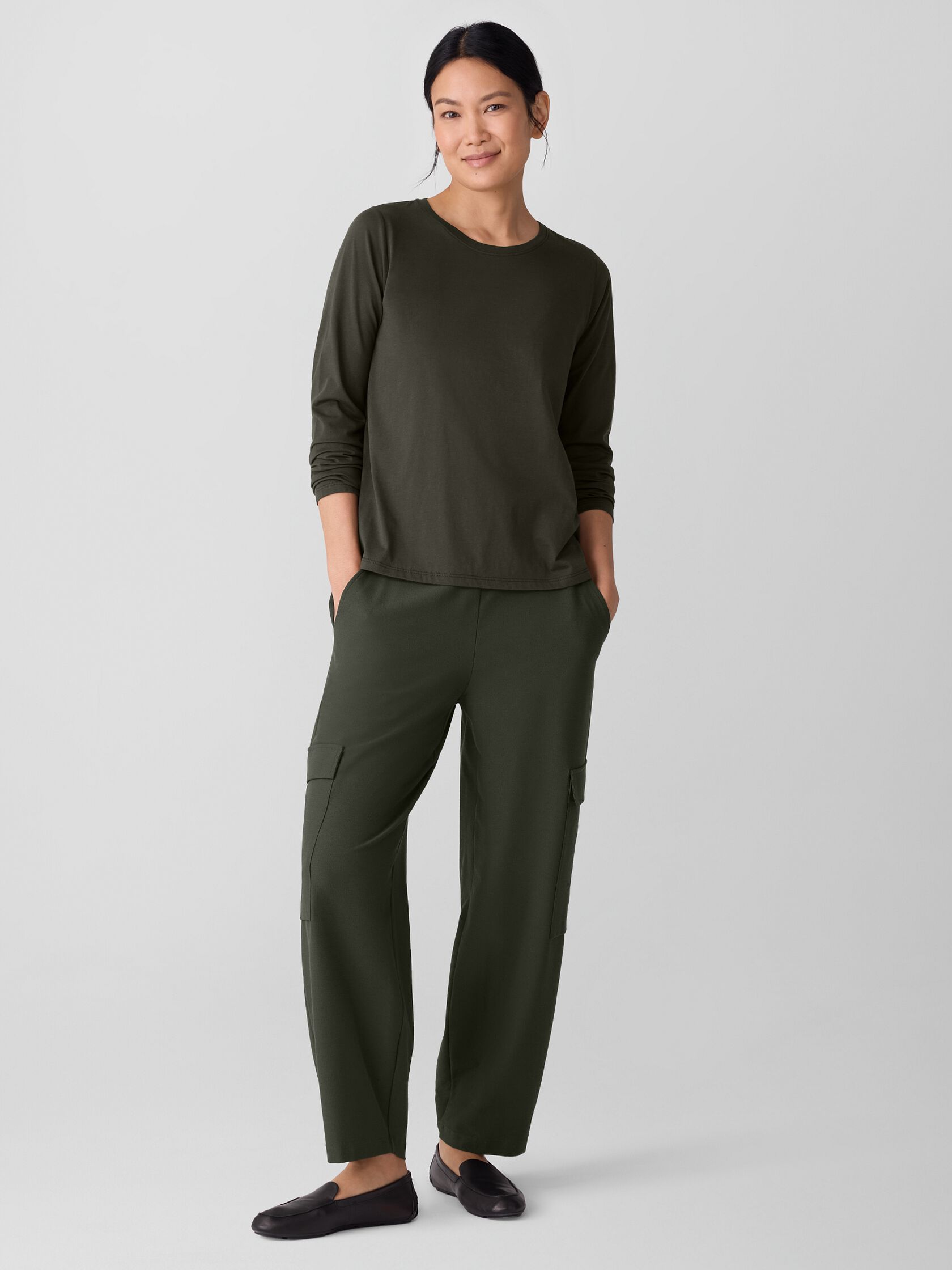 Organic Pima Cotton Jersey Long-Sleeve Tee