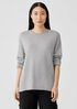 Peruvian Cotton Blend Crew Neck Top