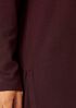 Stretch Jersey Knit Funnel Neck Long Top