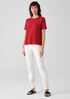 Organic Cotton Slub Crew Neck Tee