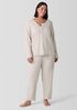 Mélange Organic Cotton Interlock Slouchy Sleep Pant