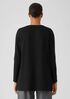 Cozy Brushed Terry Jewel Neck Top