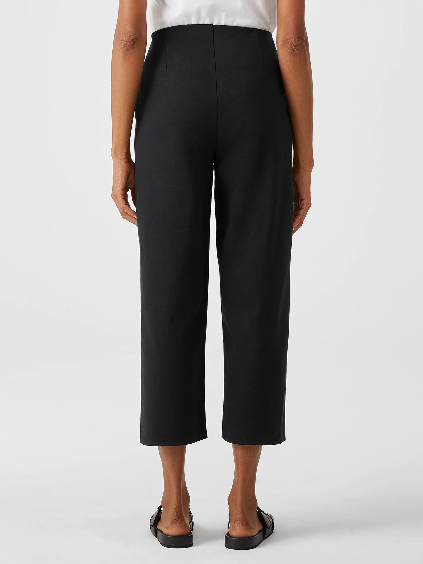 Cotton Ponte Straight Pant