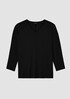 Fine Jersey Dolman-Sleeve Top