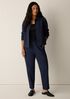 Organic Cotton Pucker Check Tapered Pant