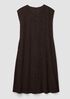 Woven Pliss&eacute; V-Neck Dress