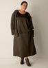 Quilted Silk A-Line Skirt