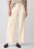 Stretch Wool Crepe Wide-Leg Trouser