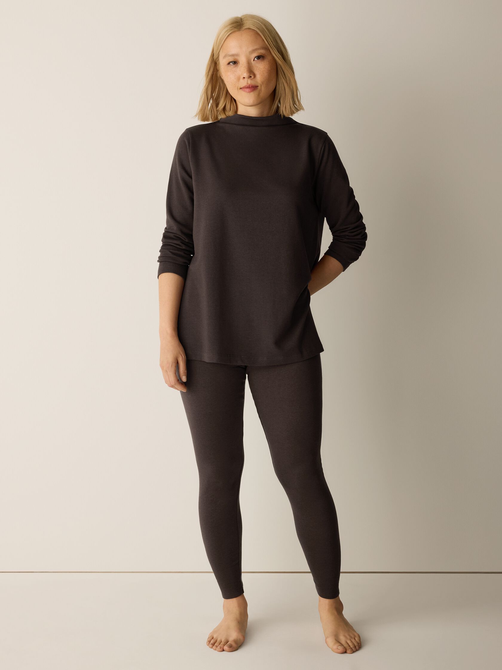 Cozy Brushed Terry Hug High-Waisted Leggings