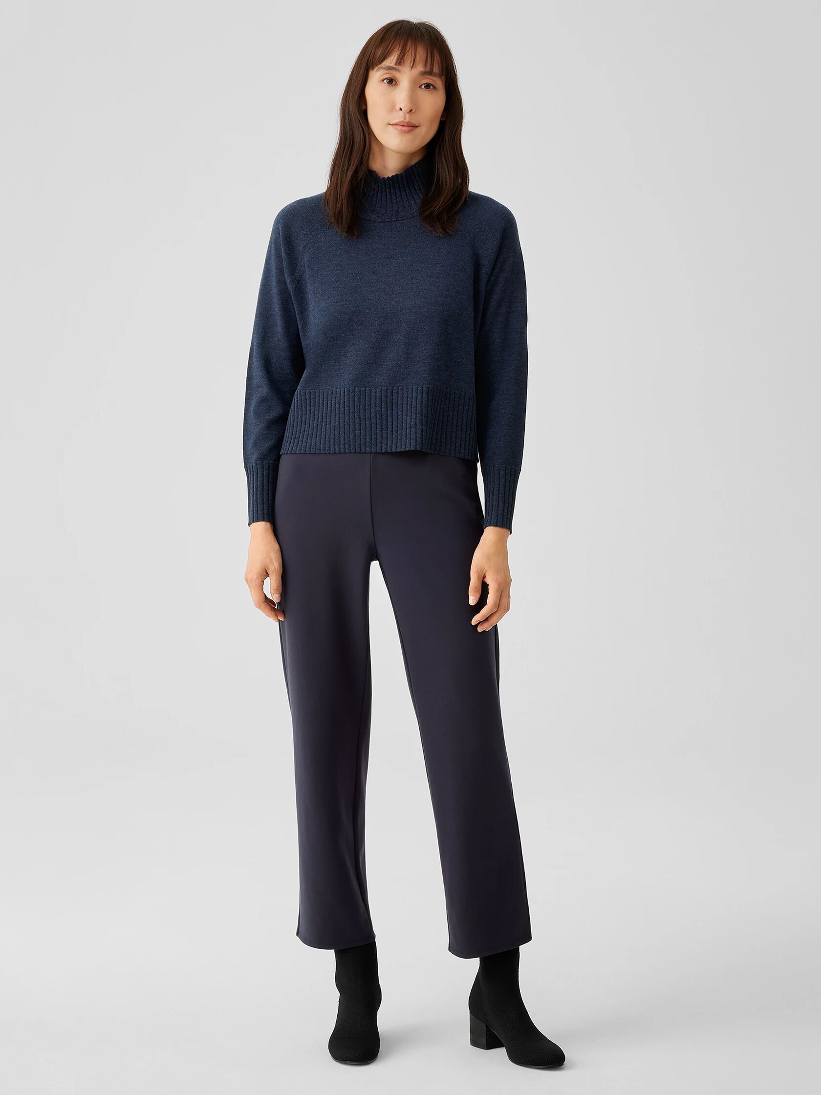 Washable Flex Ponte Straight Pant